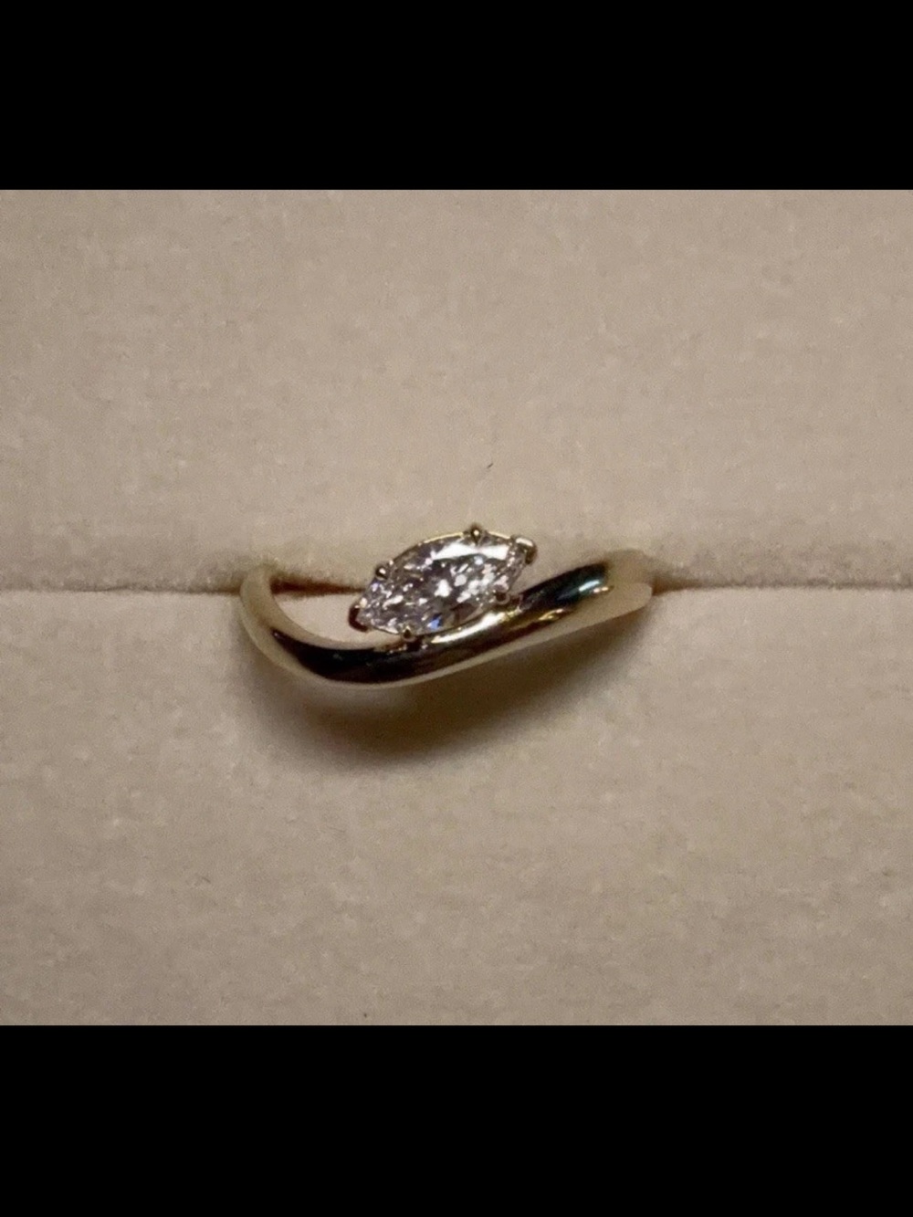 14k Solid Gold Lab Diamond Ring .50ct - Picture 2 of 4